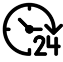 24 hours available icon free vector no bg preview carve.photos